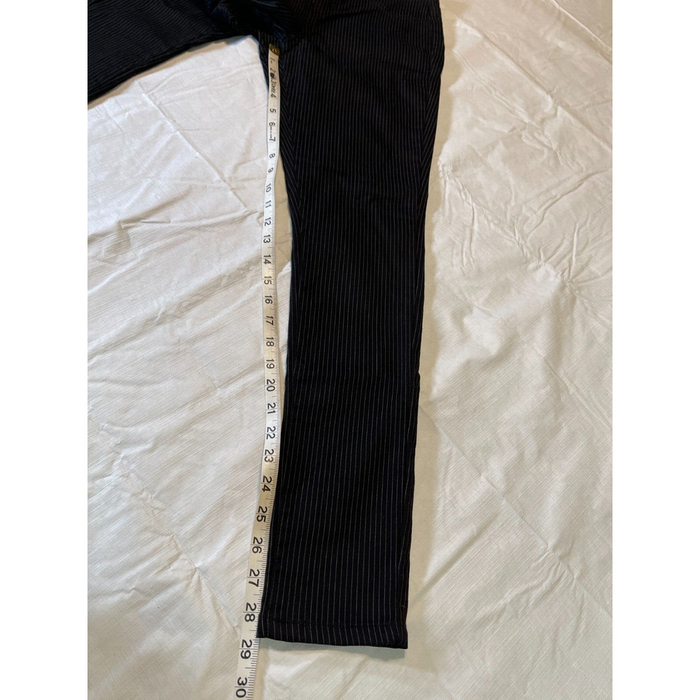 No Boundaries NoBo Juniors Size M 7-9 Black Silver Stripe Skinny Stretch Pant - Picture 4 of 6
